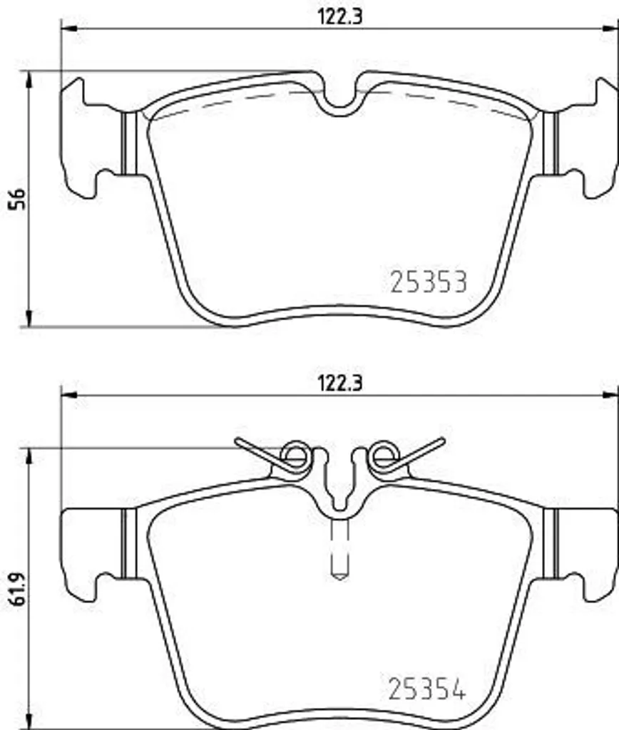 Plaquettes de frein HELLA 8DB 355 021-831 pour Mercedes Classe C W205