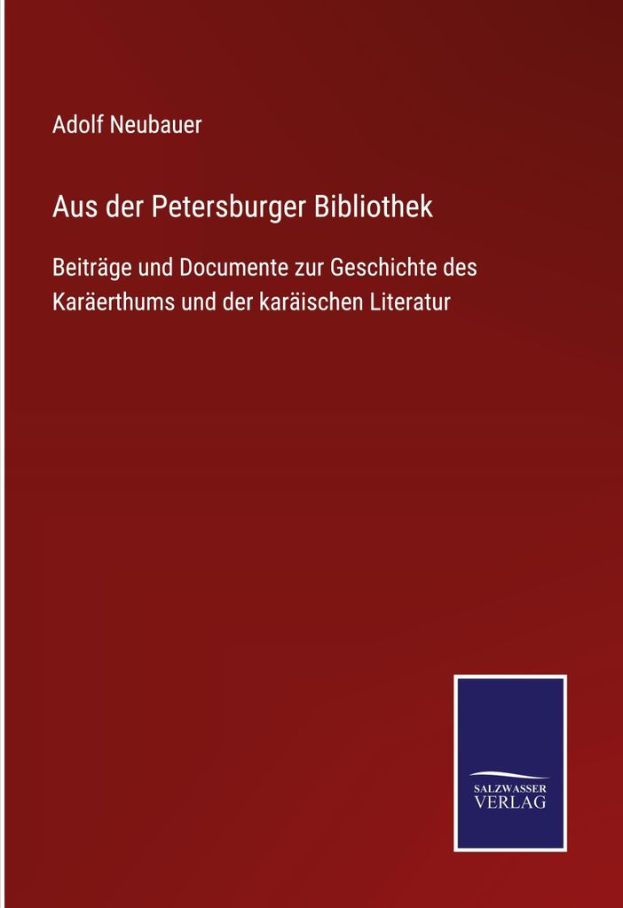 Aus der Petersburger Bibliothek