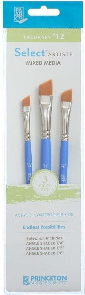 Princeton Brush Selectartiste Multi-Technique Angle Shader Pinselset 10 stk