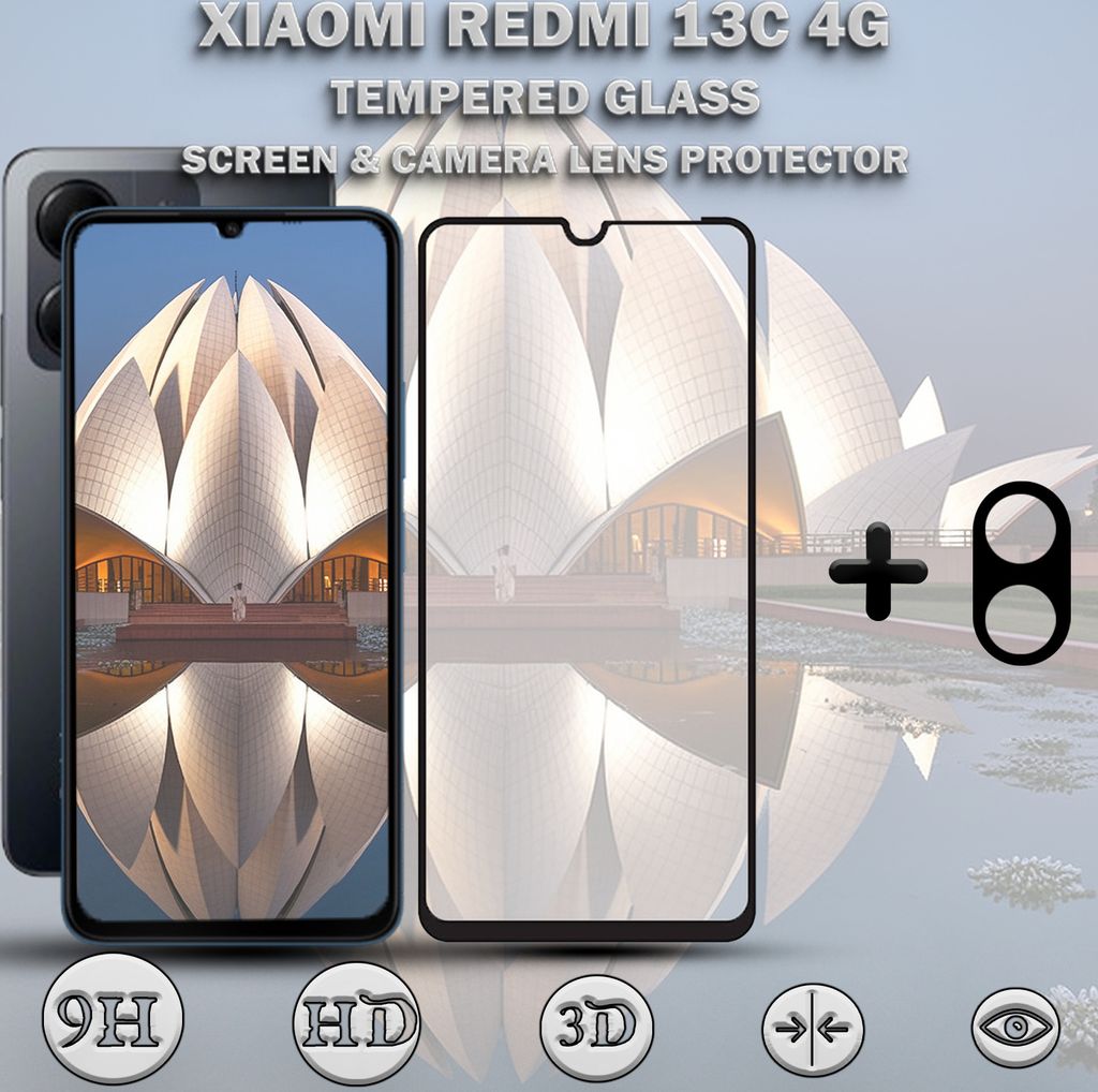 1-Pack XIAOMI REDMI 13C 4G Displayschutzfolie und Produktbild 