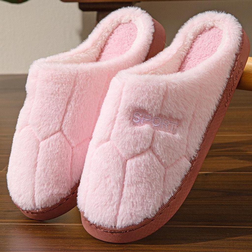 Baumwollpantoffeln für Damen, Herbst und Winter, für Liebhaber zu Hause, warm, rutschfest, Plüsch, dicker Boden, Baumwollpantoffeln für Herren