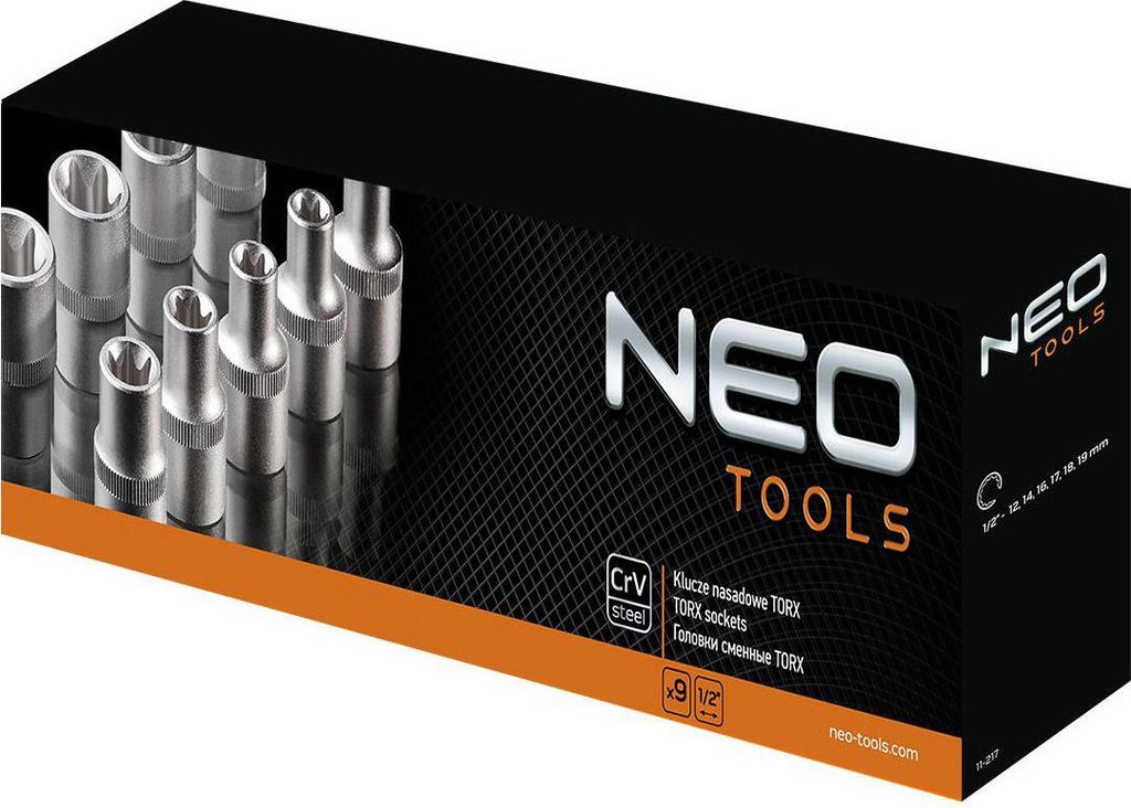 1/2" Torx-Steckschlüssel, 9er-Satz