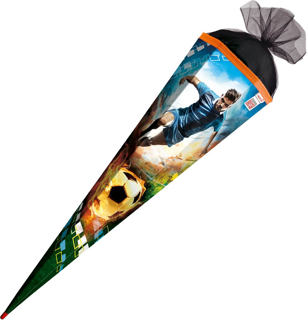 Školní kužel / cukrový kužel / 85 cm / čtverec / "fotbal" Obrázek produktu 