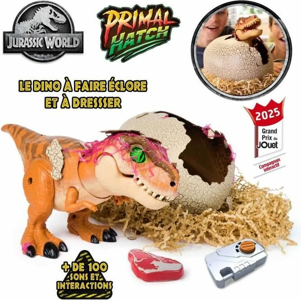 Jouet dinosaure T-Rex Jurassic World 33 cm, cadeau idéal pour enfant fan