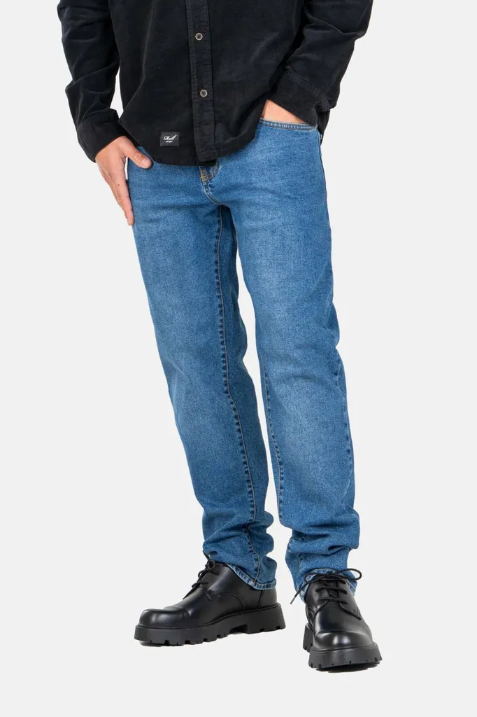 Jean Réel Barfly Retro Bleu Moyen 28/30 - Coupe Slim Vintage Authentique