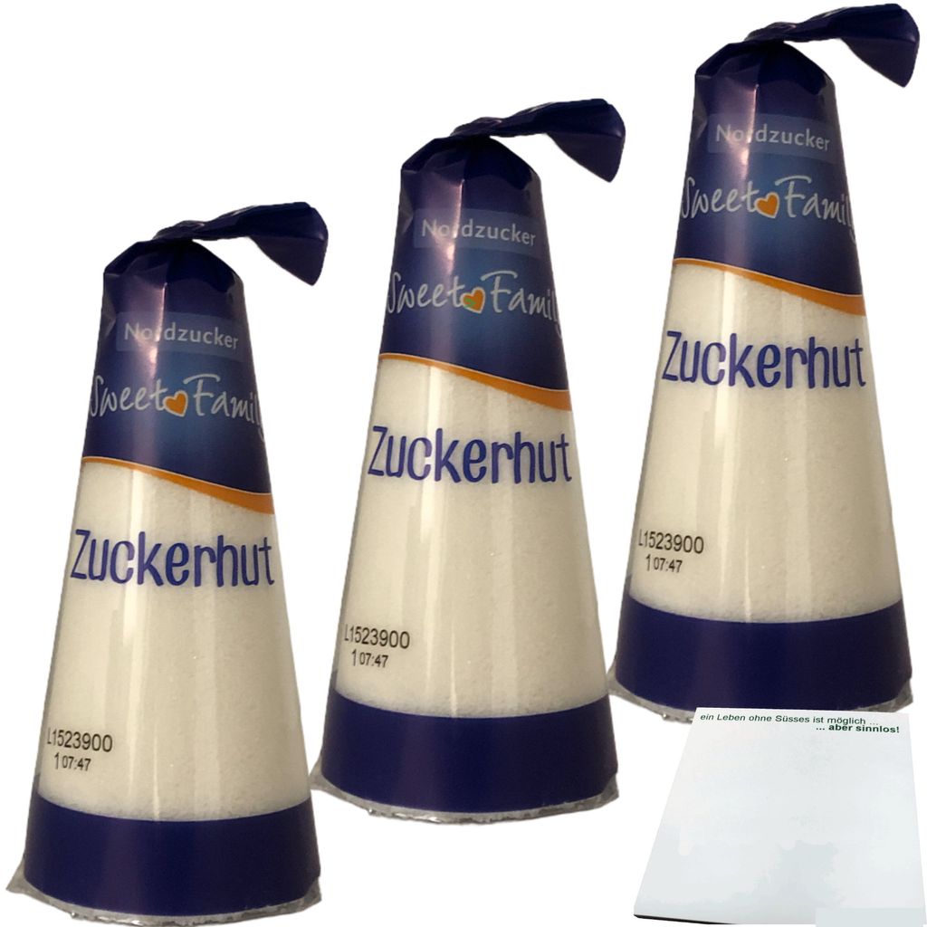Zuckerhut Sweet Family Nordzucker (3x250g) + usy Block Produktbild 