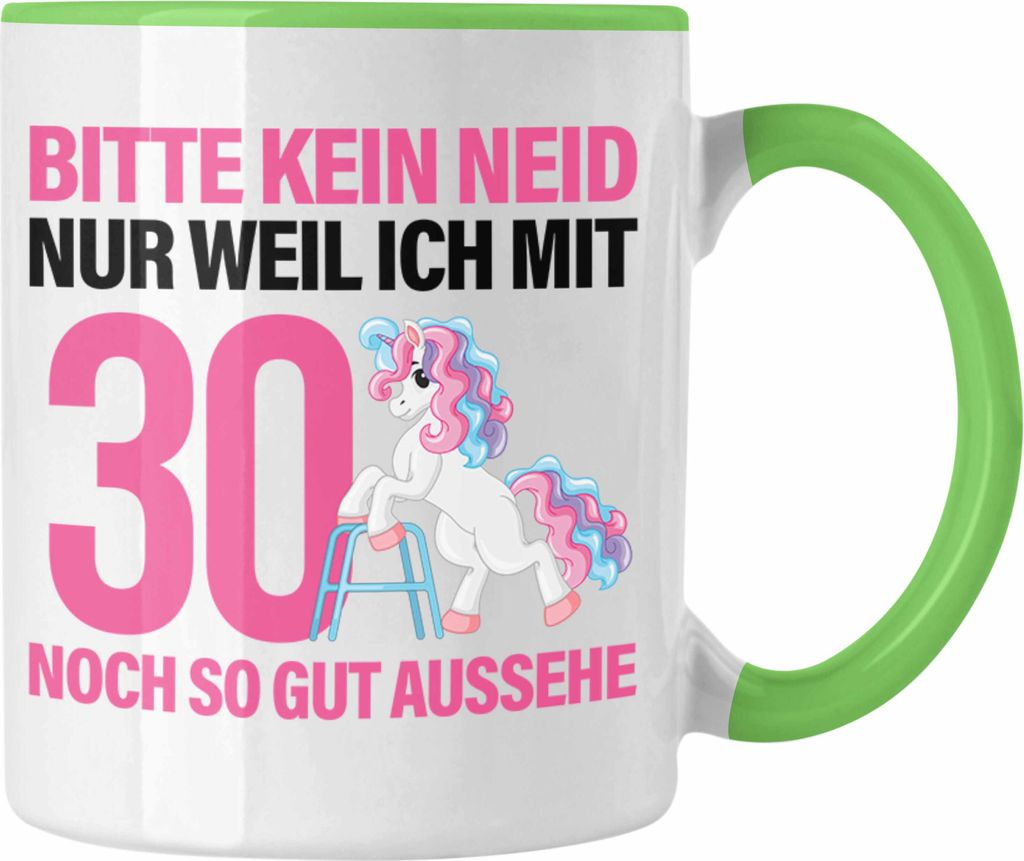 Trendation - 18. Geburtstag Tasse Geschenk Mädchen Geschenkidee Lustig Spruch 18 Geschenke Geschenkideen zum 18 Bday 18er Tochter (Grün)