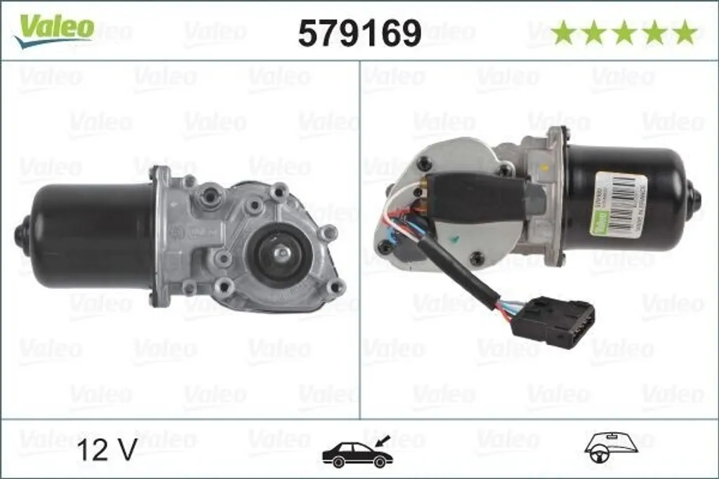 Moteur essuie-glace électrique avant pour Peugeot 406 - Valeo 579169