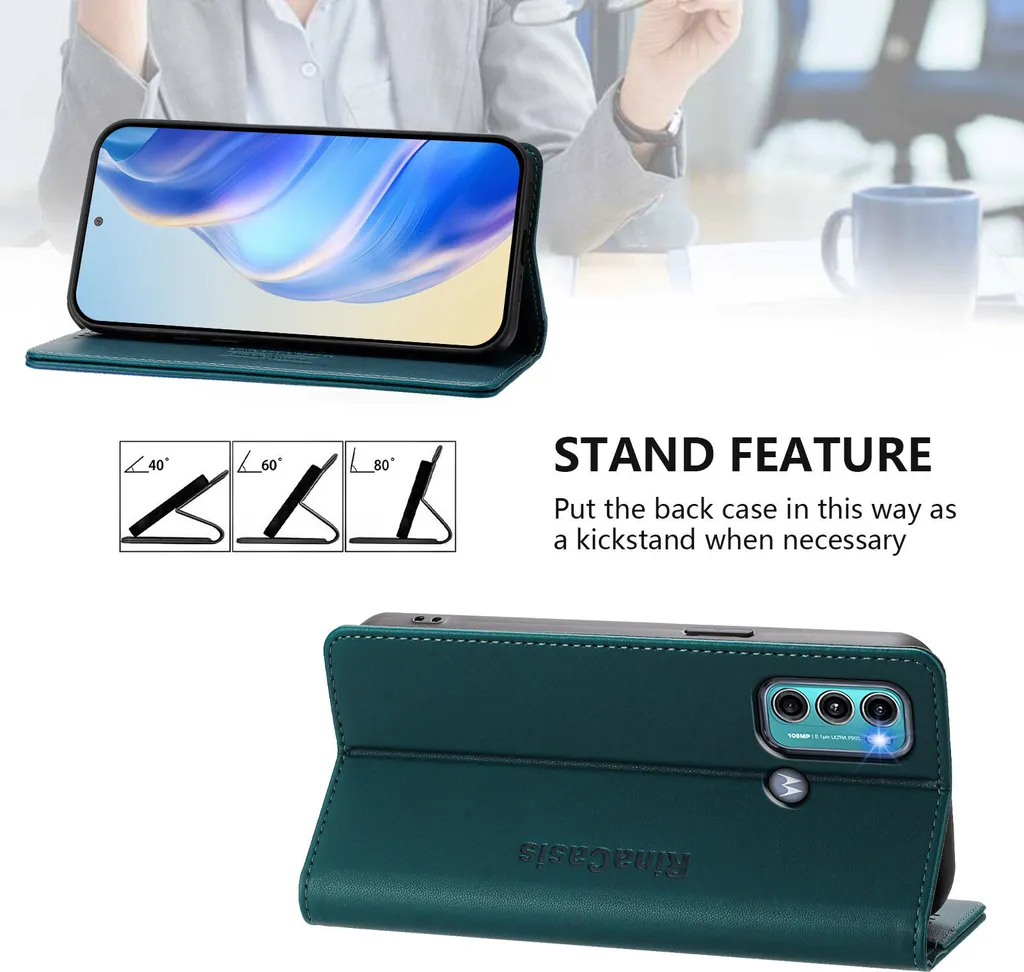 MOBESV Custodia per Motorola Moto G6 Cover a Libro Magnetica Custodia