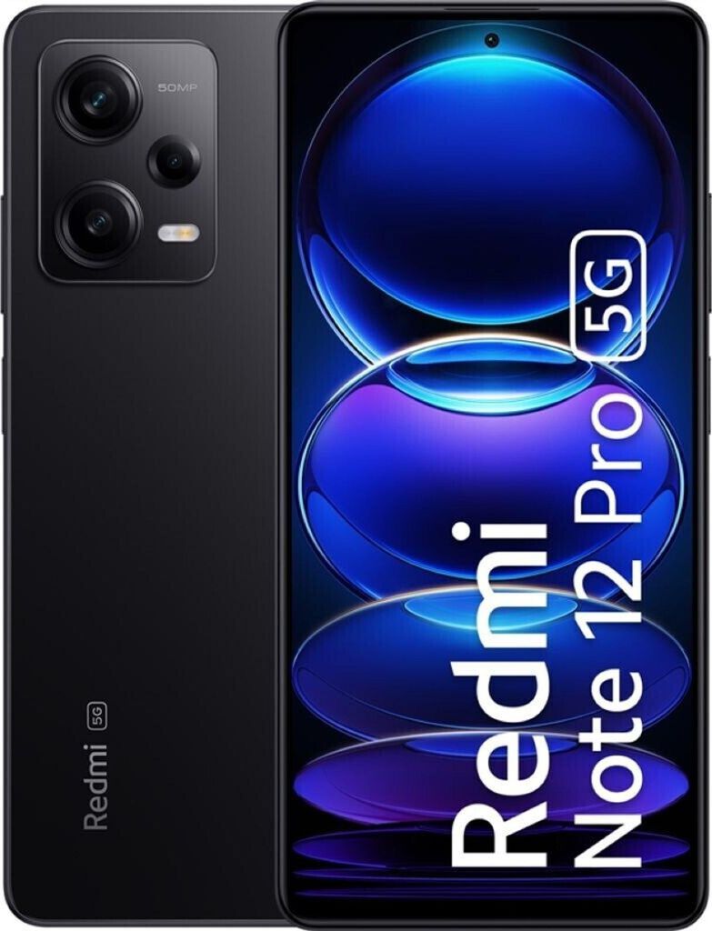 Redmi Note 12 Pro 5G 6GB + 128GB Midnight Black Smartphone Produktbild 