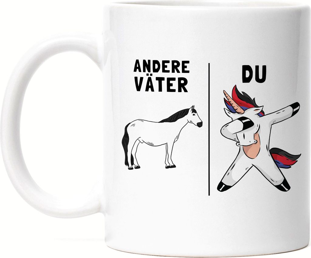 Andere Väter Du Tasse bester Vater Papa Einhorn Lustig Geburtstag Vatertag Sohn Tochter Geschenk