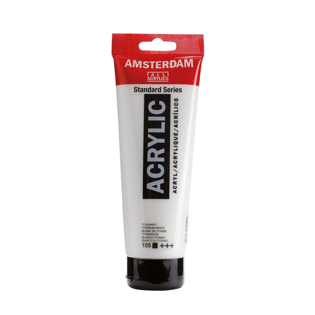 Amsterdam 17091052, Biela, Akrylová farba, Tekutina a gél, Obrázok produktu 