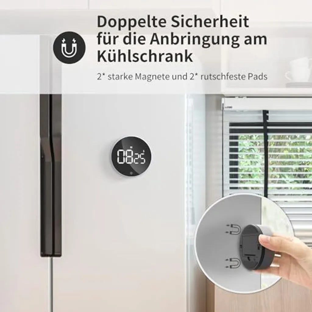 Timer da cucina – Sveglia digitale alimentata a batteria, timer
