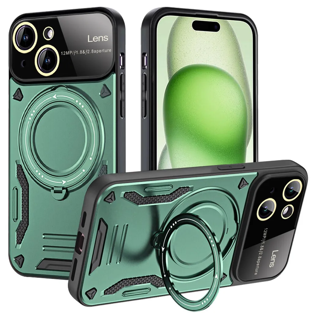 Cover iPhone 15 Plus Magsafe con Stand: Testata per Urti Estremi