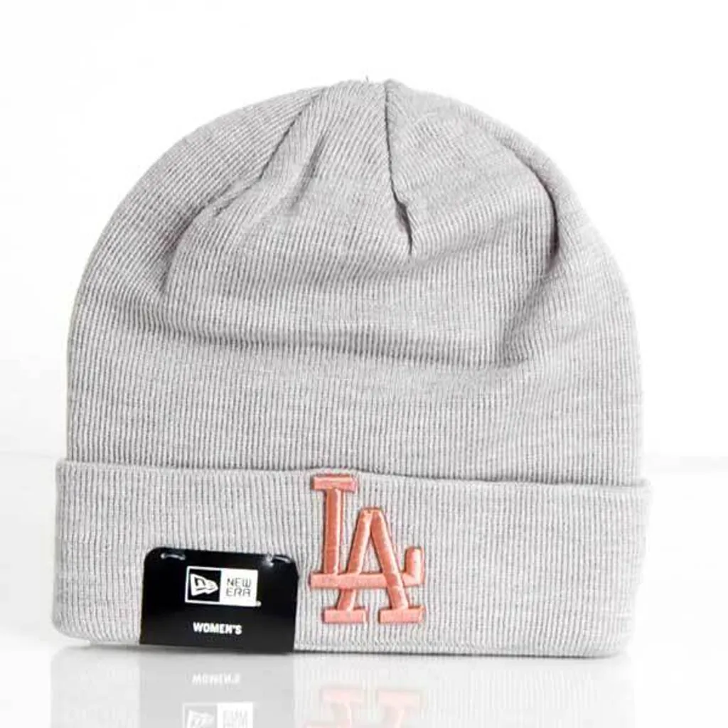 Berretto invernale donna NEW ERA MLB Wmns Metallic Logo Cuff Knit LA dodgers Grigio - UNI