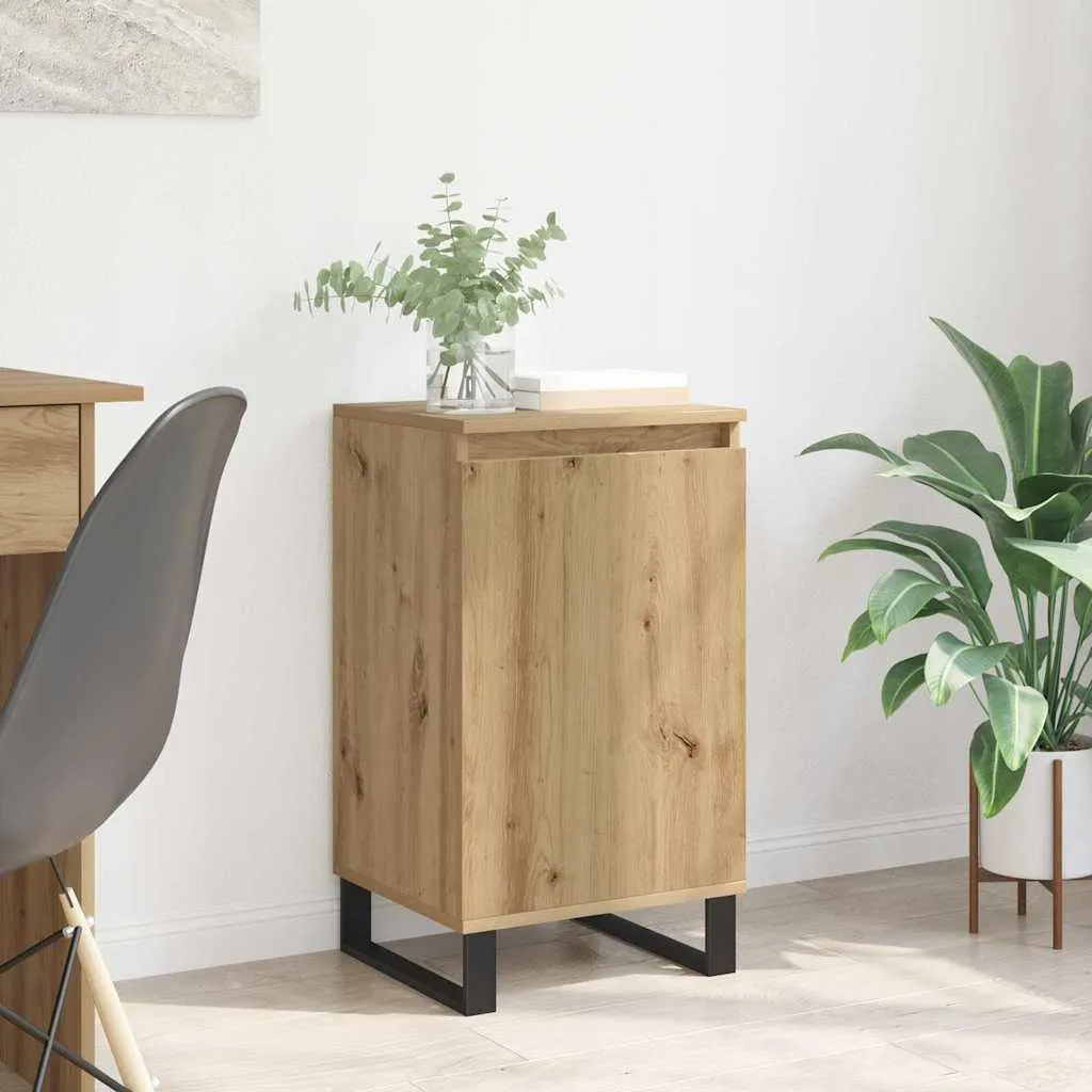 vidaXL Credenza Artisan in rovere 40 x 35 x 70 cm Materiale a base di legno