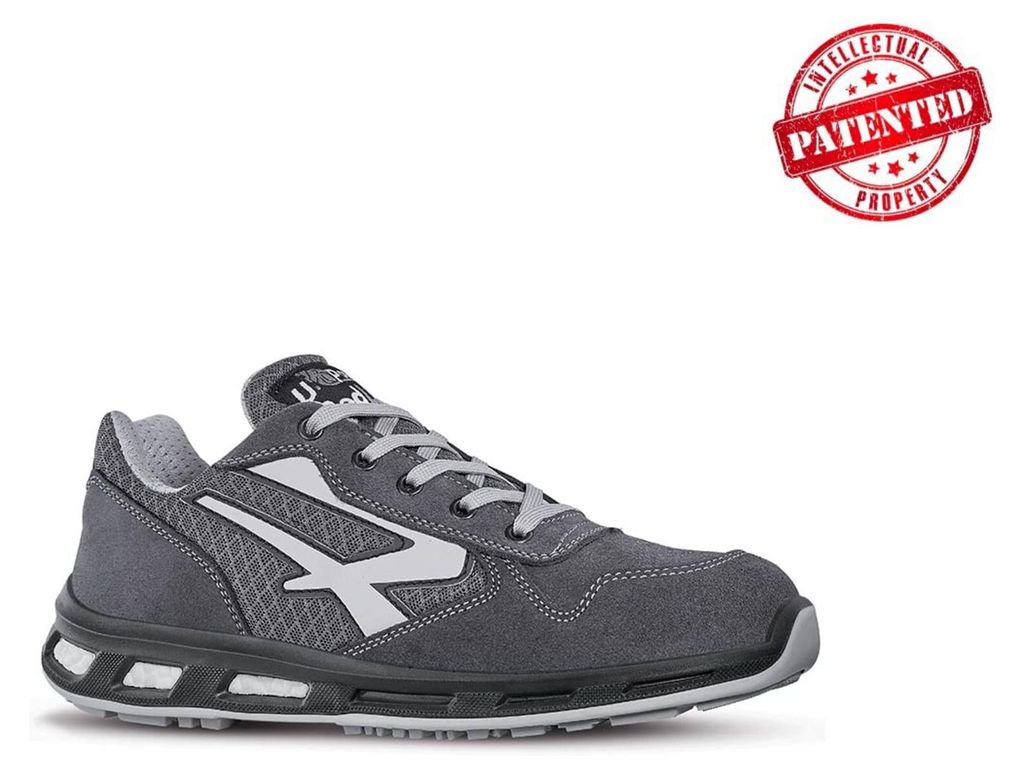 U-Power Sicherheits-Halbschuh PUSH ESD S1P SRC, Farbe:grau, Produktbild 