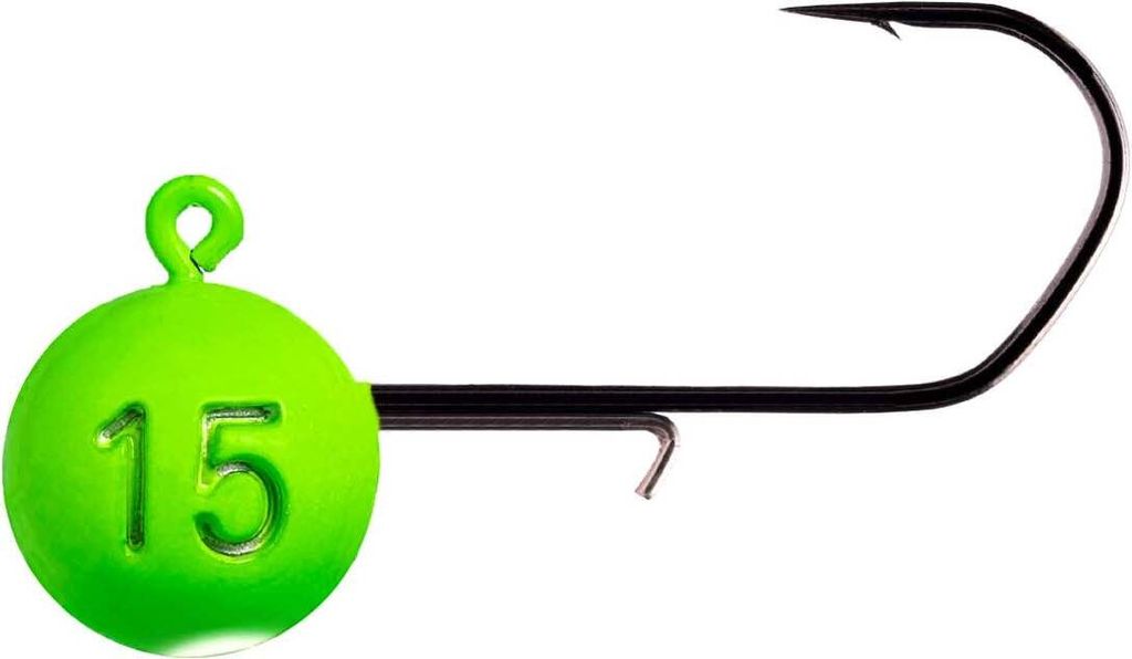 Monkey Lures Hook - 3 Jigköpfe, Größe / Gewicht / Farbe:Gr. 2/0 / 10g / Grün