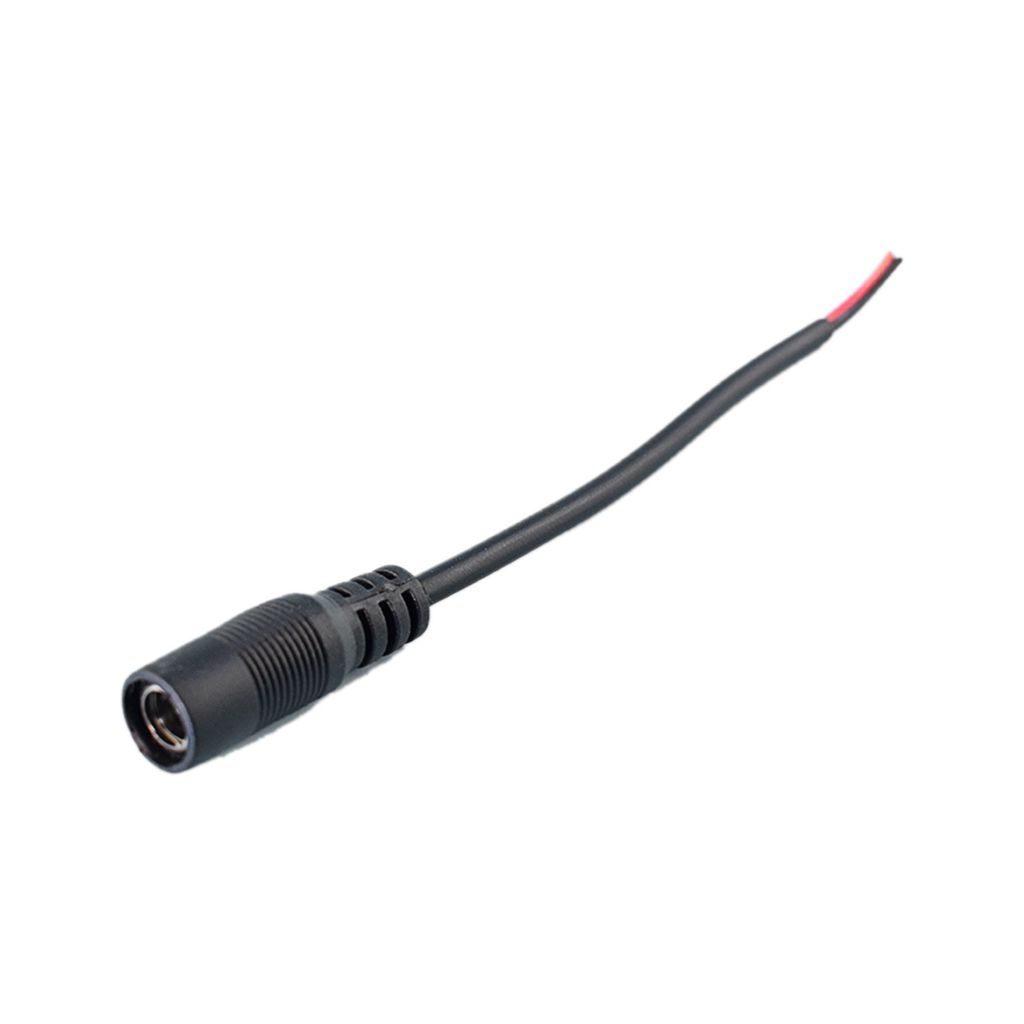 DC Hohlstecker 5,5 x 2,1mm, 15 cm Anschlusskabel (2-polig) Buchse/female 5 Stück