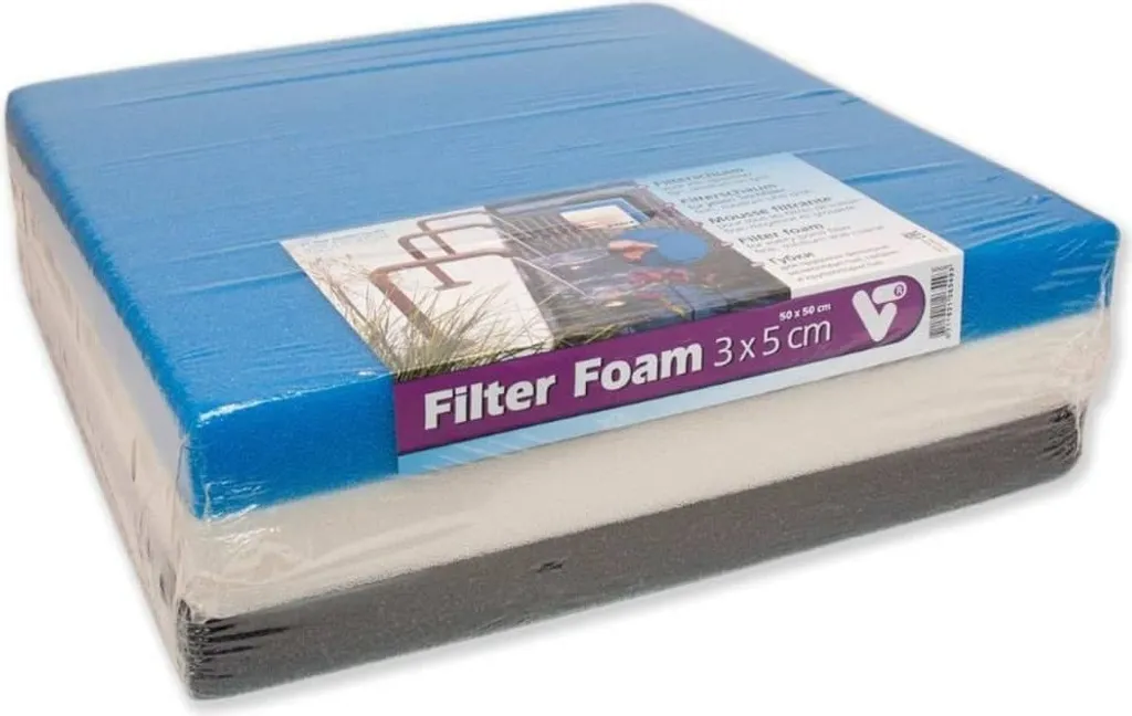 Mousse filtrante pour bassin de jardin Velda VT en pack de trois tapis