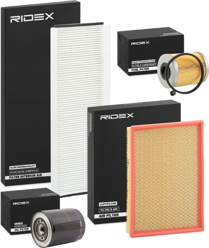 RIDEX Filterset Inspektionspaket Filtersatz für RENAULT MASTER II Kasten (FD) MASTER II Pritsche/Fahrgestell (ED/HD/UD) MASTER II Bus (JD)
