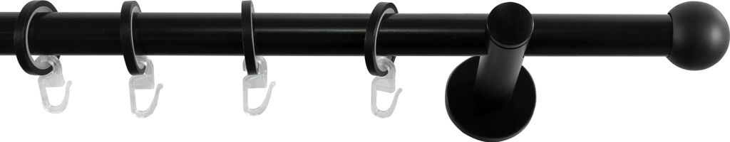 SN Deco - Stilgarnitur Bozen, 16 mm, 1-lauf schwarz, 160 cm