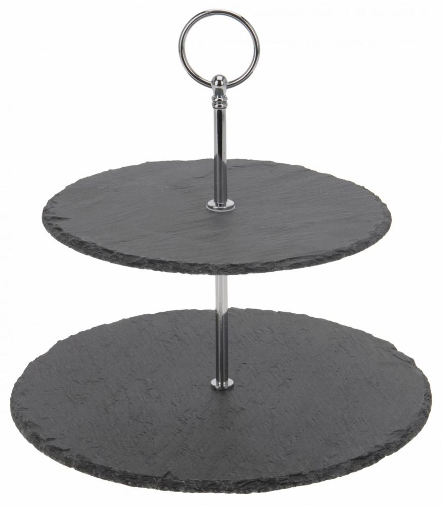 Patera kamienna 2-piętrowa 23 cm Zdjęcie produktu 