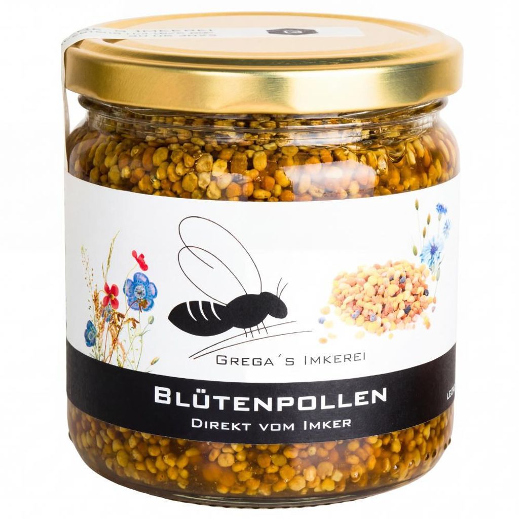 Grega ́s Imkerei Blütenpollen 120g schonend getrocknet | Naturbelassenes Superfood direkt vom Imker | Reich an Proteinen & Vitaminen