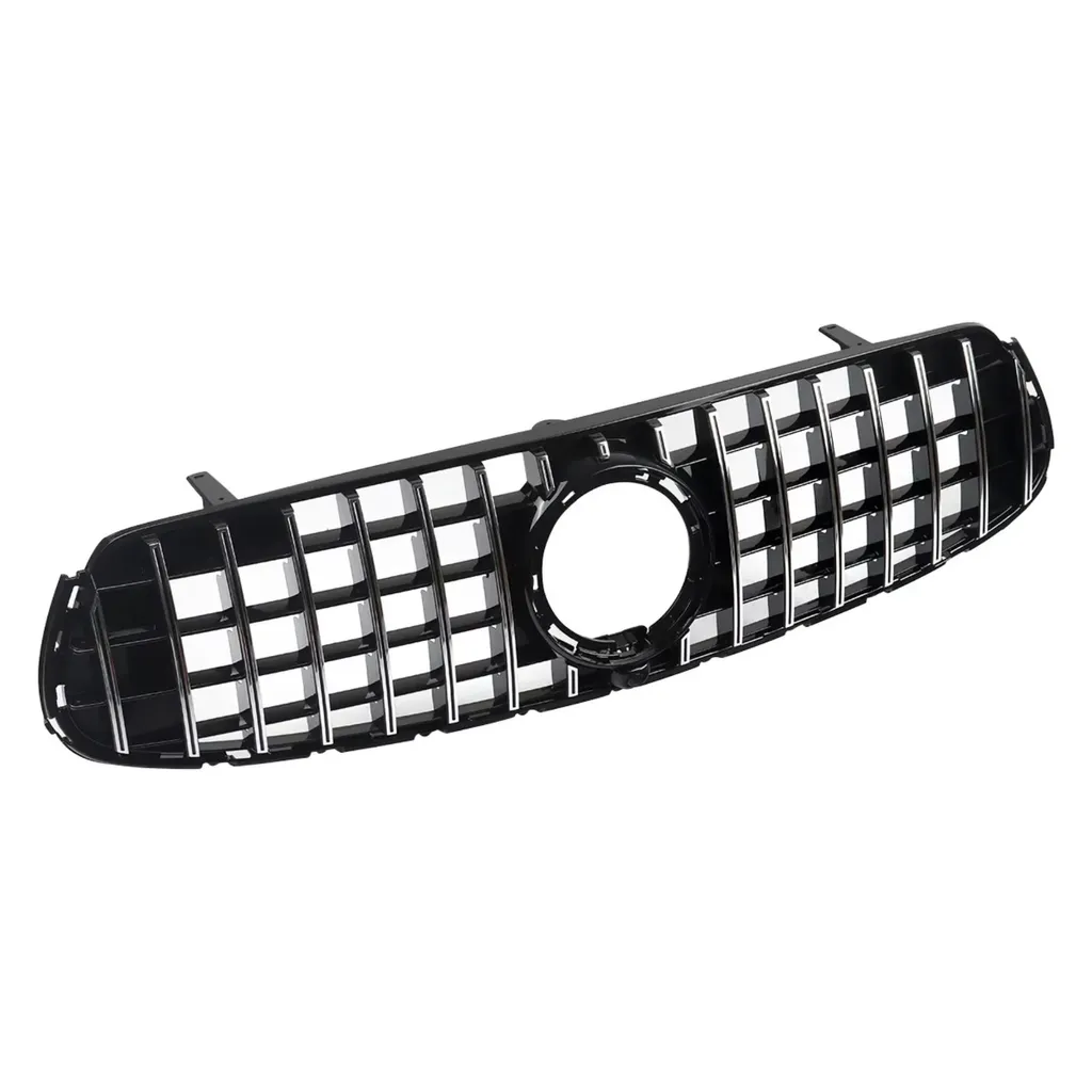 Grille de calandre chrome et noir look GTR SUV Mercedes GLC 2020+ - 5