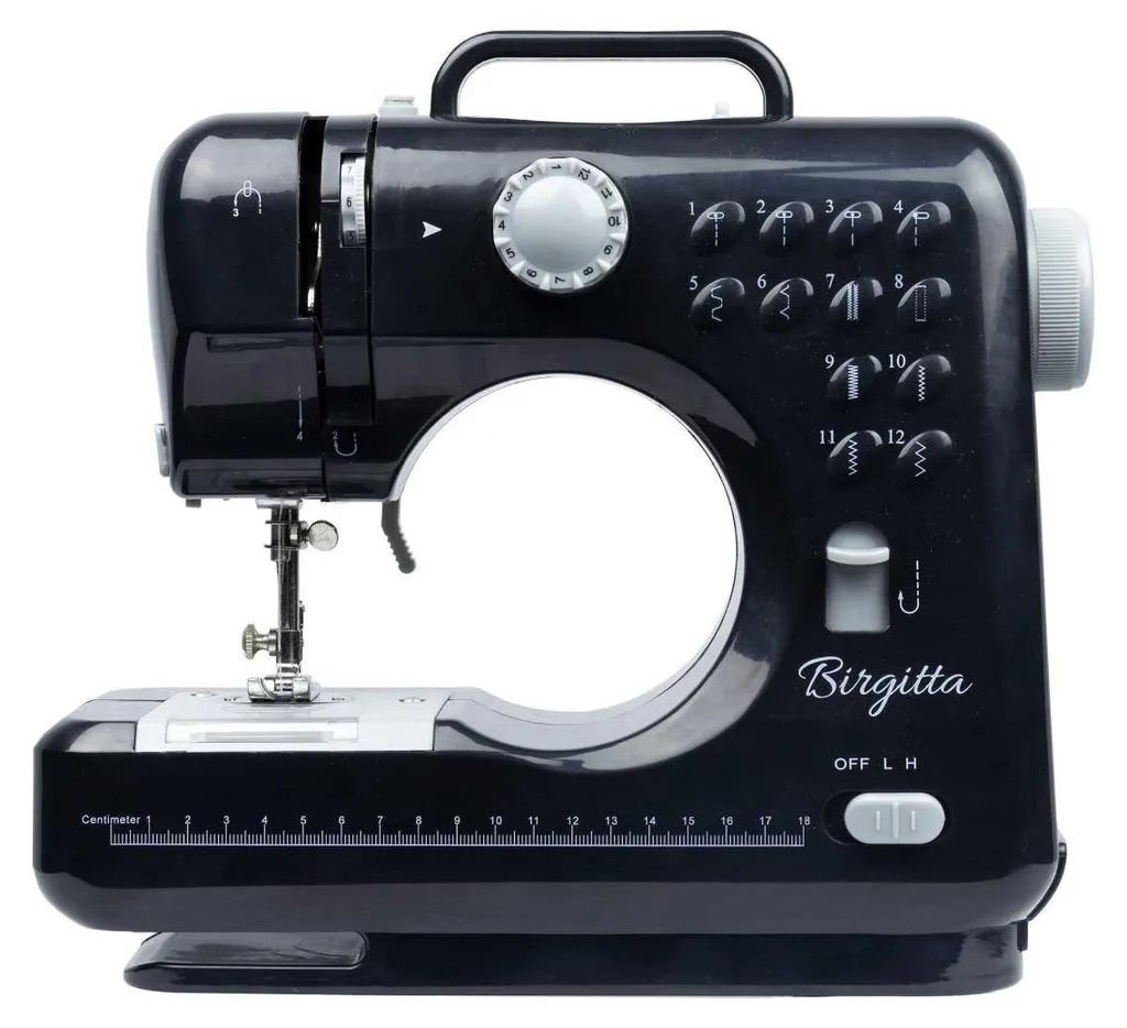 Machine à coudre Birgitta Standard Gris Foncé - Modèle 12 Points Couture