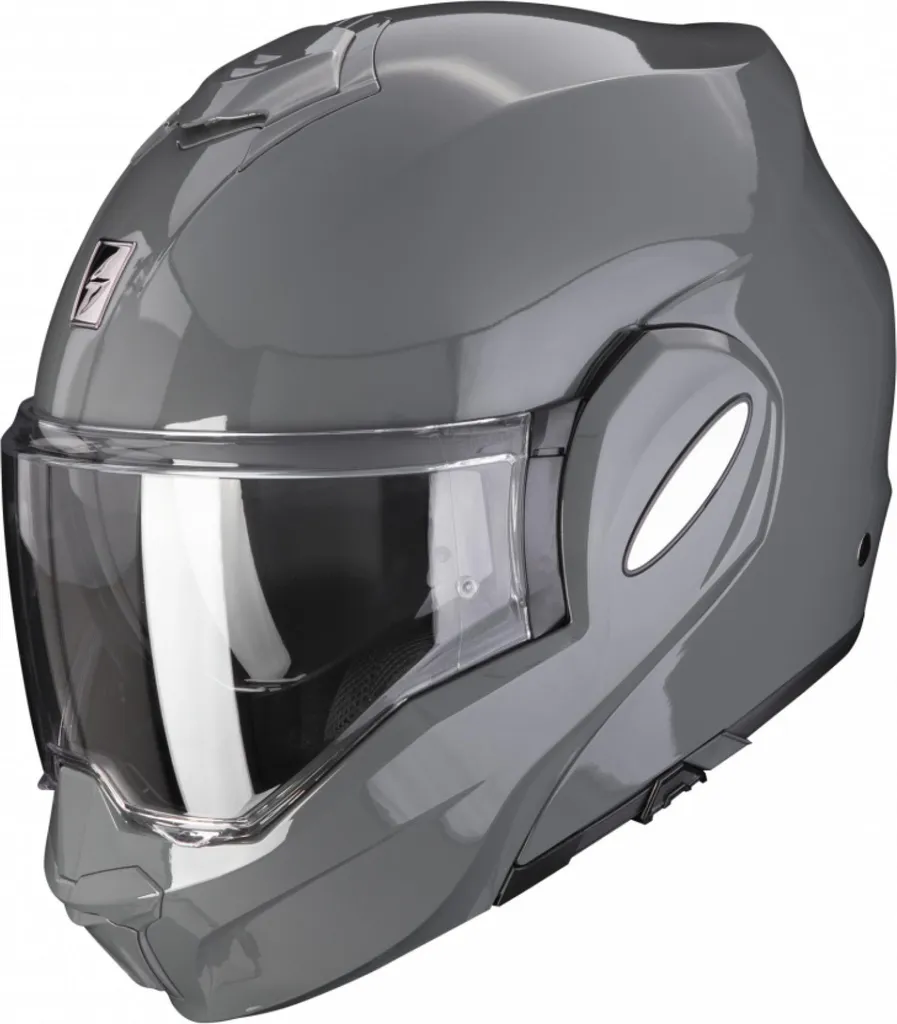 Casque Moto Urbain Scorpion Exo-Tech Evo Gris Modulable Facile Taille M