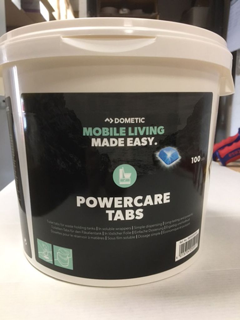 WAECO Dometic PowerCare Tabs 100 Stück WC Zusatz Power Care WC Tab Wohnmobil