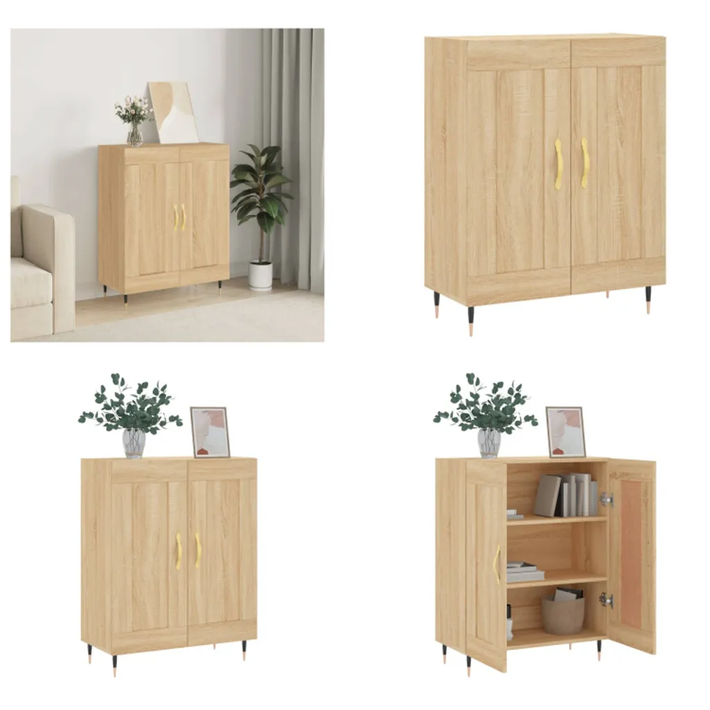 vidaXL Credenza in rovere Sonoma 69,5x34x90 cm - Credenza - Credenze - Armadio - Armadio portaoggetti