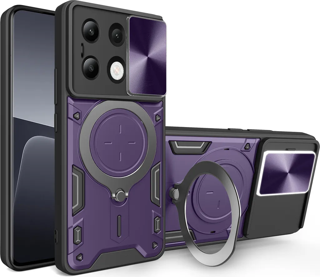 Custodia Xiaomi Redmi Note 13 4G Viola: Protezione Totale Antiurto - 1