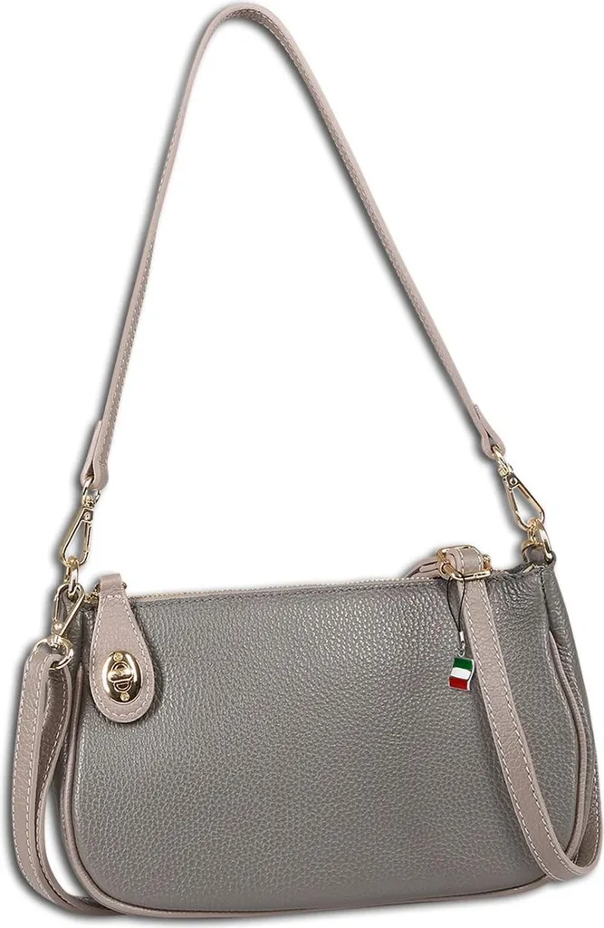 Analisi Borsa Florence OTF842K5 | Vera Pelle Grigia Crossbody Donna