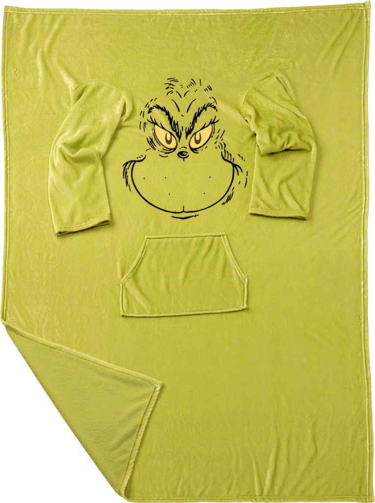 The Grinch TV Decke mit Ärmeln und Taschen Flauschige Produktbild 8