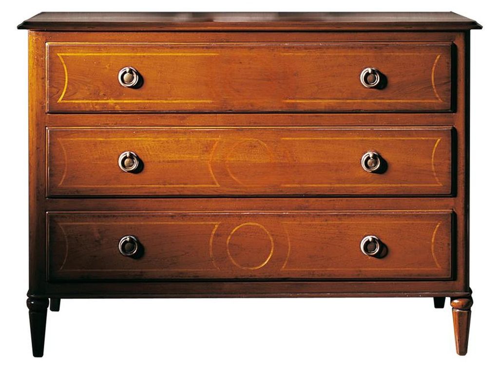 Italienische Möbel Hochschrank mit Schubladen Anrichte Kommoden Holz Neu Kommode