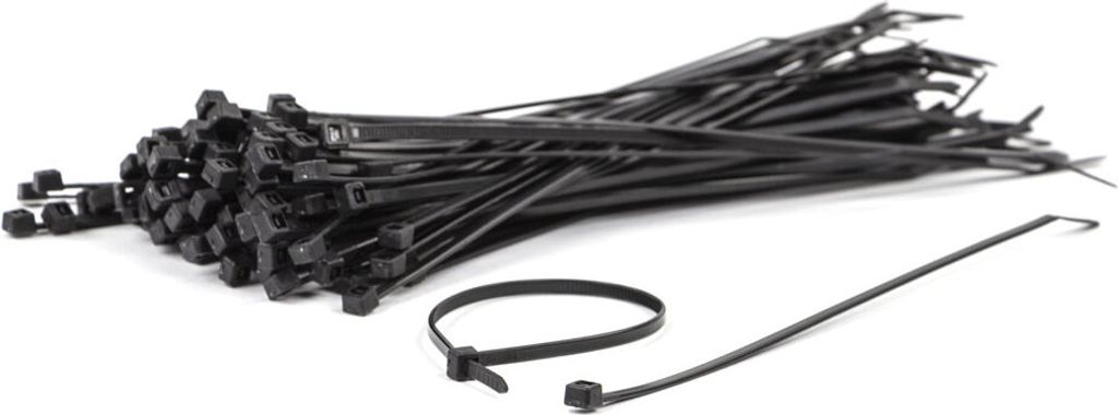 WKK Kabelbinder 3.6x200 schwarz Polyamid 6.6 - UV-Stabilisiert