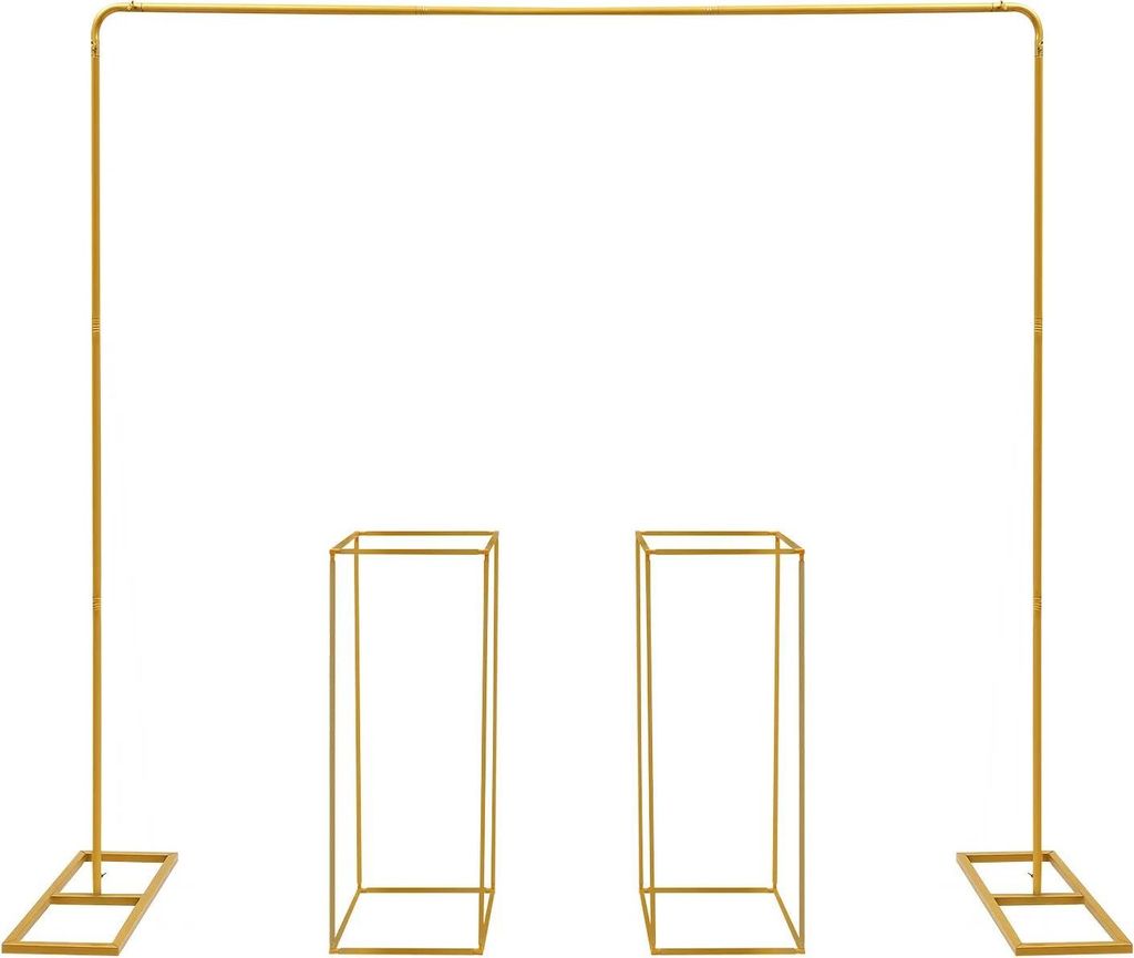 Ballon- und Blumenständer - Tischständer - Metall - Lackierte Oberfläche - 50×23 cm - Größe L - Für Hochzeit & Party - Gold