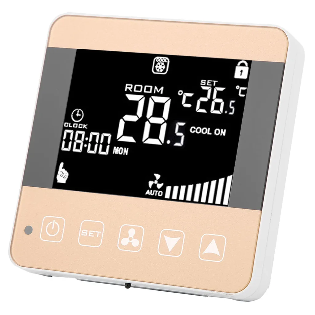 Thermostat Intelligent LCD WiFi pour Climatisation Centrale - Modèle AC2