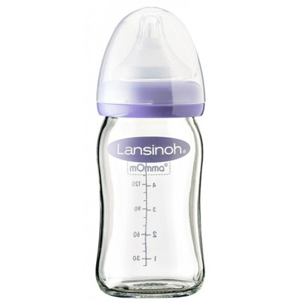Lansinoh 77140 Natural WAVE Baby-Flasche + Sauger, 160ml Produktbild 