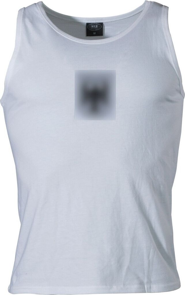MFH BW Tank Top weiß mit Adler Gr.XL Produktbild 