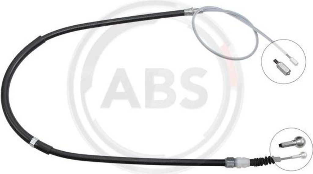 A.B.S. K18899 Seilzug, Handbremse OE 8J0609722E kompatibel mit TT