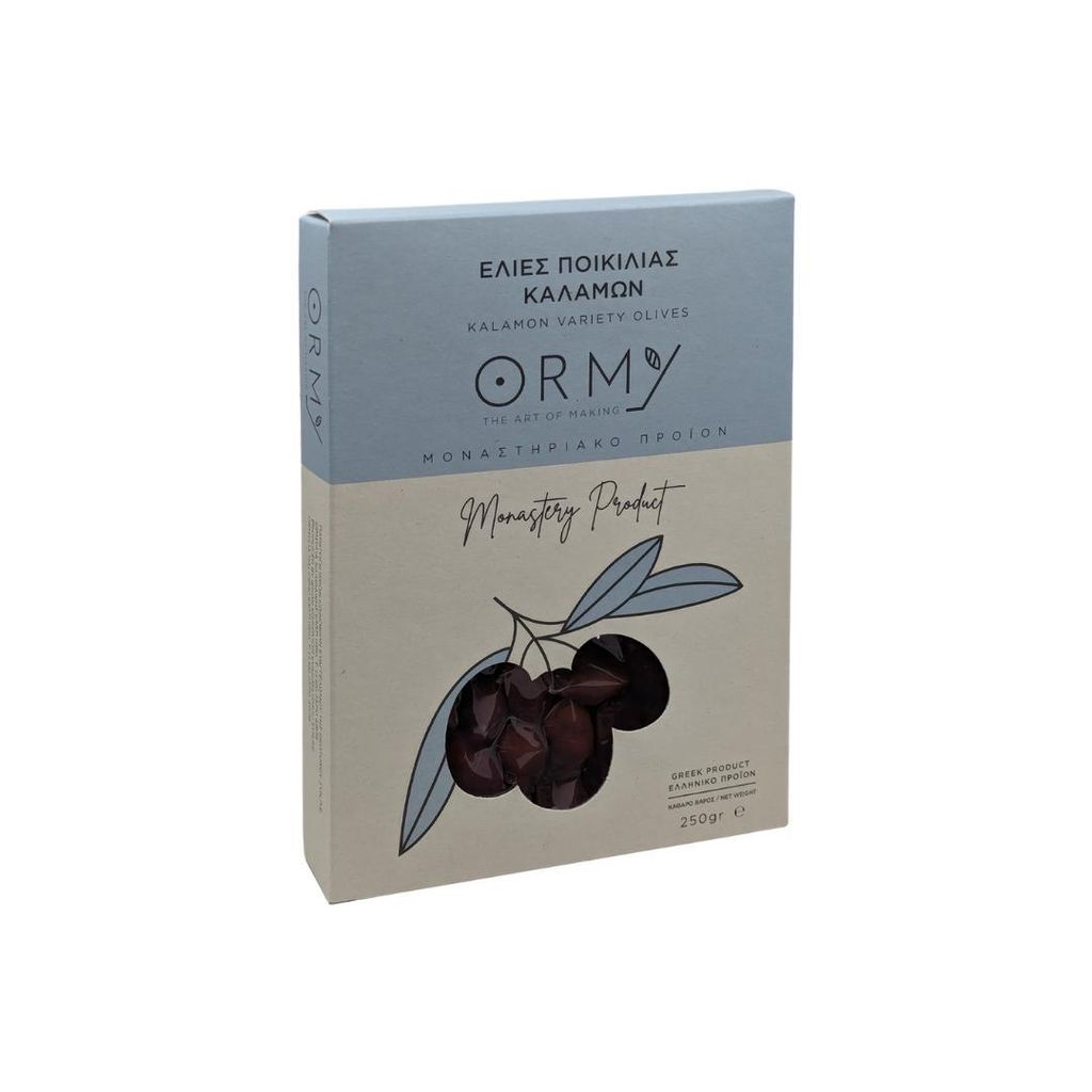 Handgepflückte Kalamon Oliven - Kloster Ormylia – 250g – Fruchtig & aromatisch