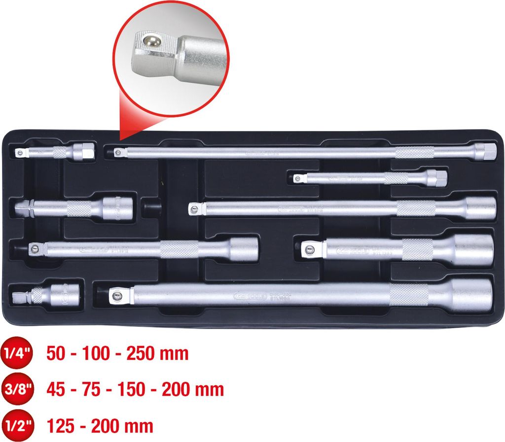 KS Tools Kipp-Verlängerungs-Satz, 9-tlg Produktbild 