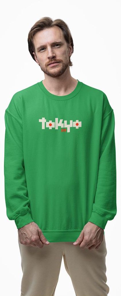 D&B Design Uni Pullover SWEB00008 Tokyo Grün-Größe 3XL