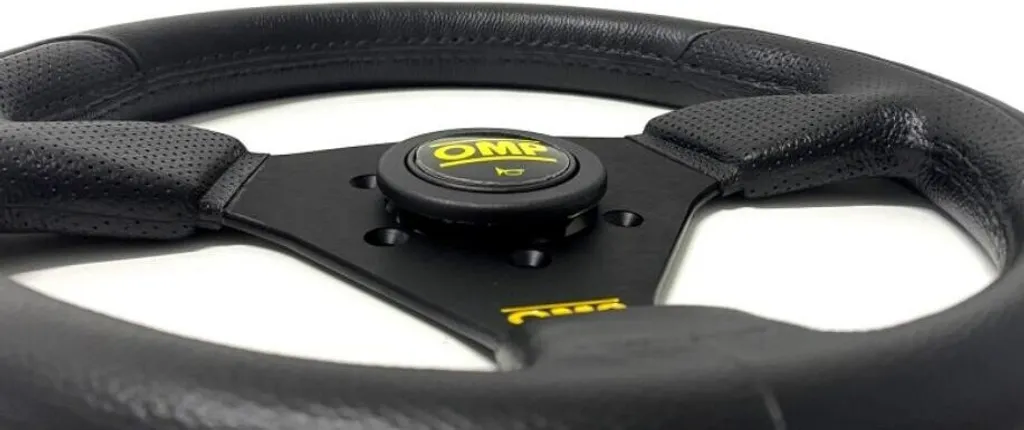 Volant de Course Sport 300mm OMP OD/1989/NN Noir en Polyuréthane Durable