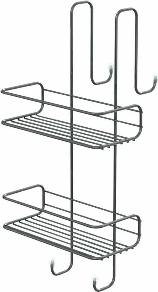 Scaffale Angolare CHROM LINE Cromo 240x490x220mm | Salvaspazio Cucina
