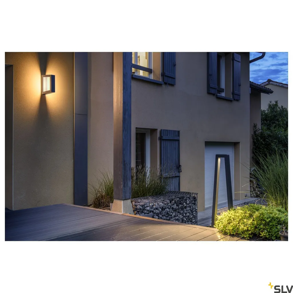 Borne LED dimmable anthracite CCT pour balisage extérieur moderne - 7