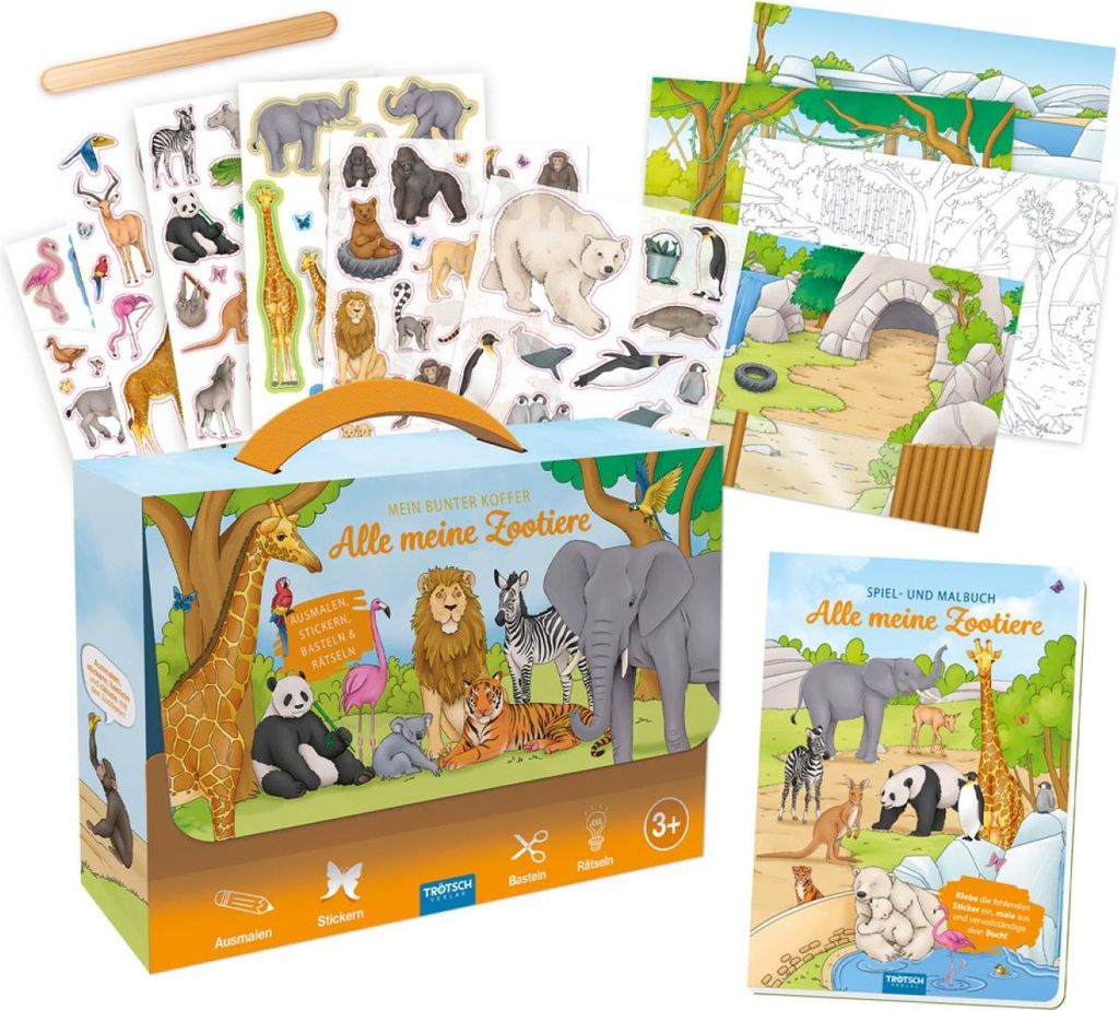 Kreativset Mein bunter Koffer Zootiere Produktbild 